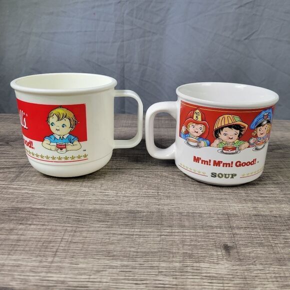 Campbell's Plastic & Ceramic Soup Cup Set - Picture 3 of 8